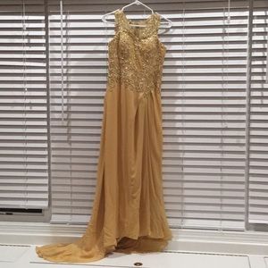 jjshouse gold dress